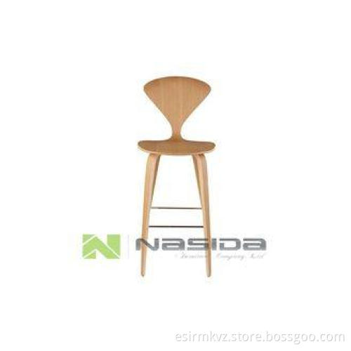 OEM Rustic Norman Cherner Bar Stool Chairs Replica , Curved